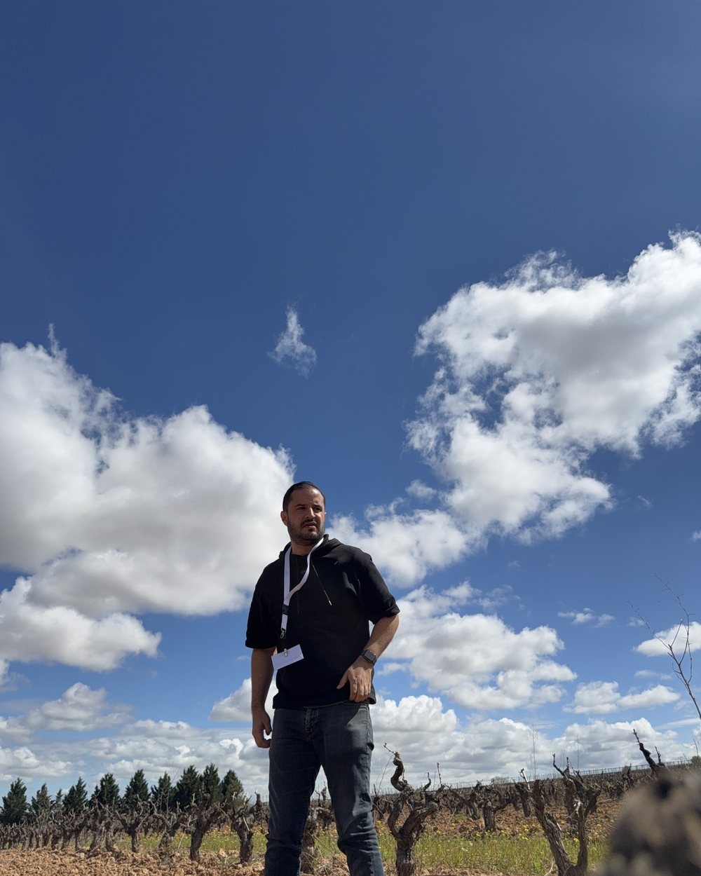 Patrick Richaud en viñedo de Ribera del Duero
